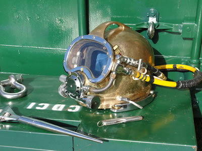 Crescent Diving & Contracting helmet